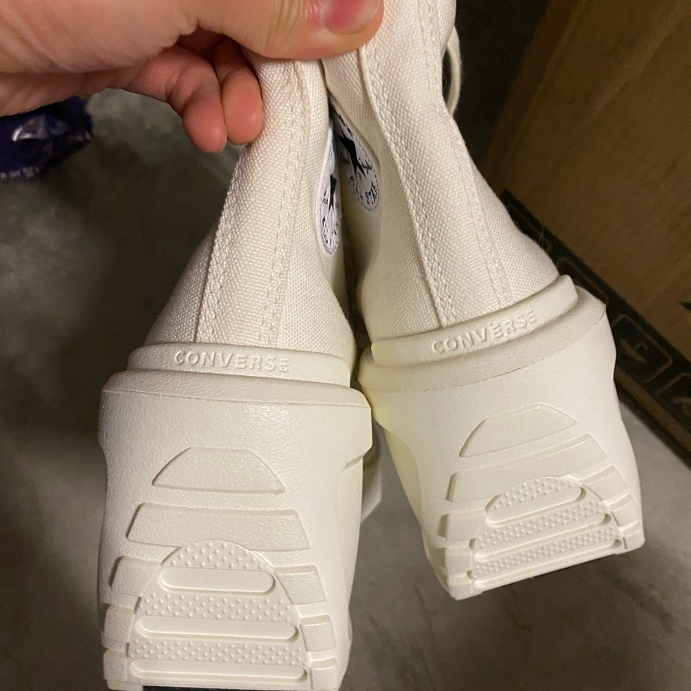 Converse Cream Platform High-Tops - Picture 5 of 6